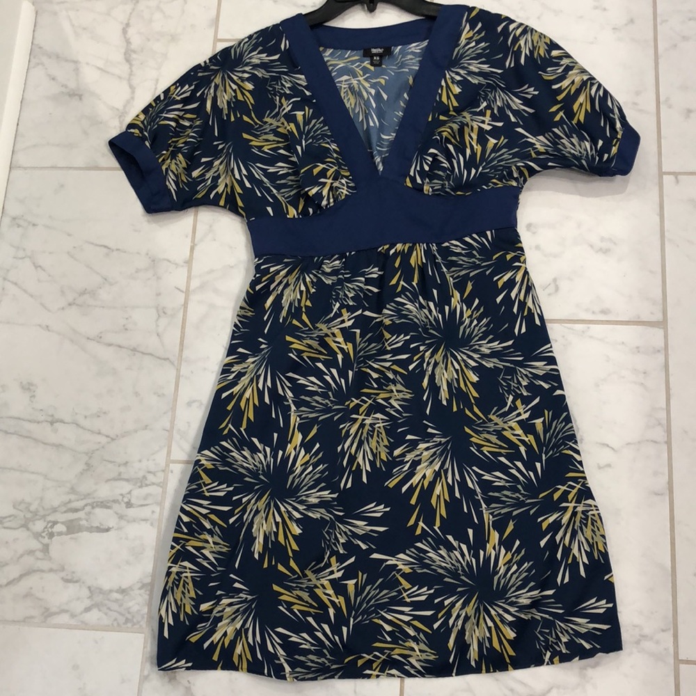 Blue & Yellow firework XS Dress